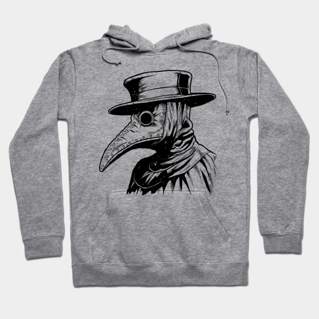 Dr. Plague (Black) Hoodie by JackComicArt